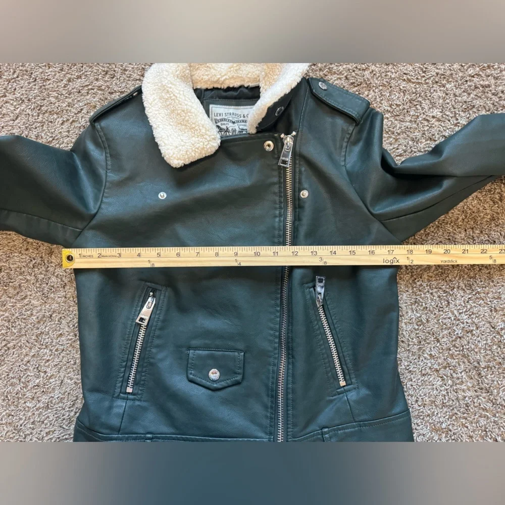 Levi's Moto Jacket Sherpa Collar Faux Leather